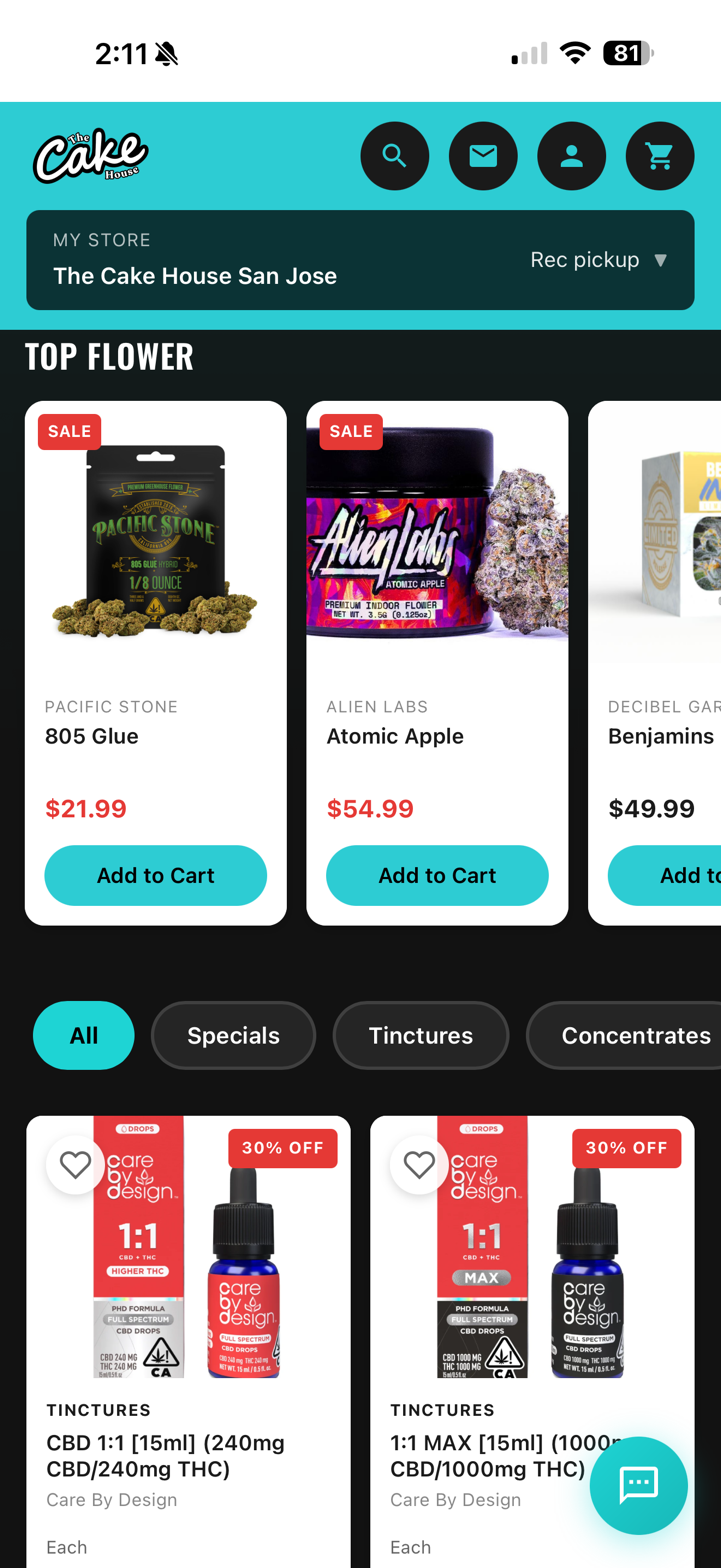 The Cake House Mobile App