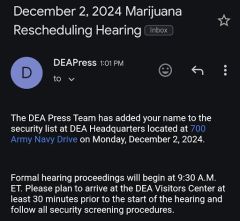 Hearing Cannabis Judge Veterans Email Witness