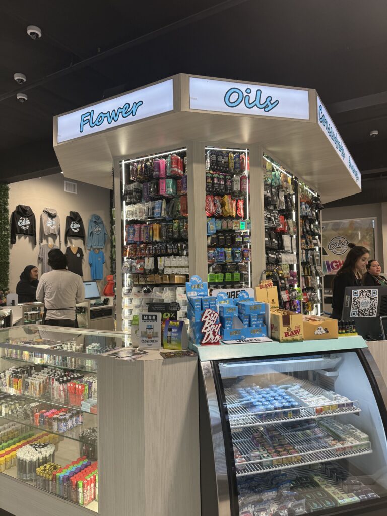 inside of the cake house corona dispensary