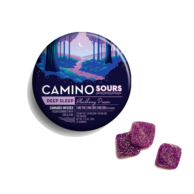 camino sour deep sleep gummies