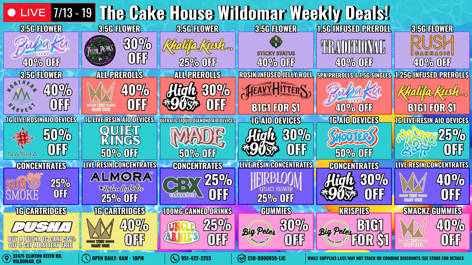 The Cake House Wildomar, CA deal 1