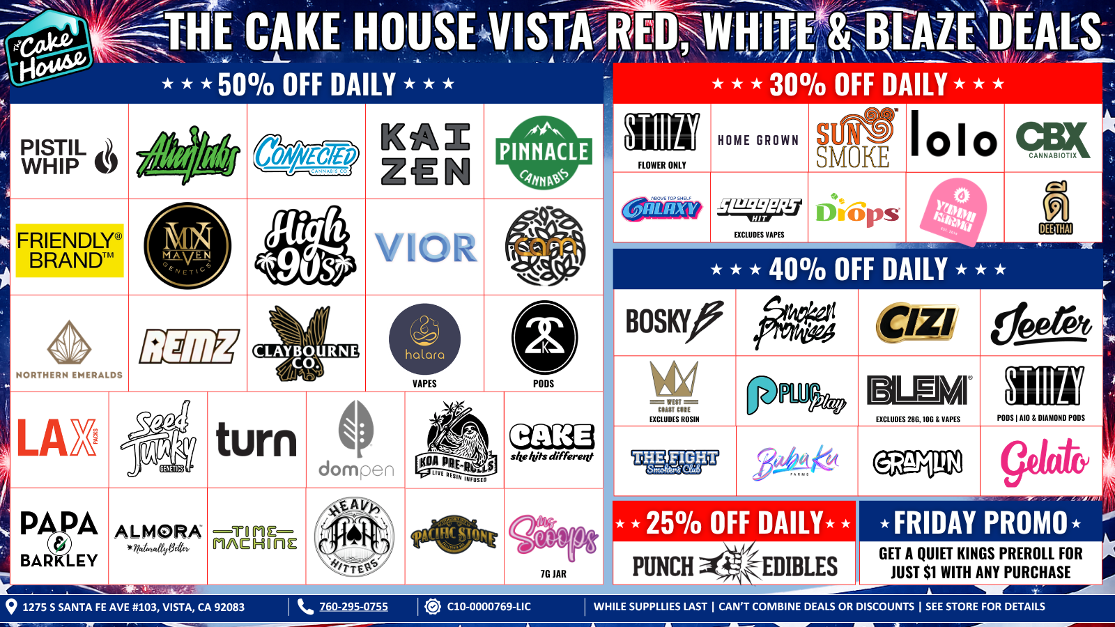 The Cake House Vista, CA deal 2