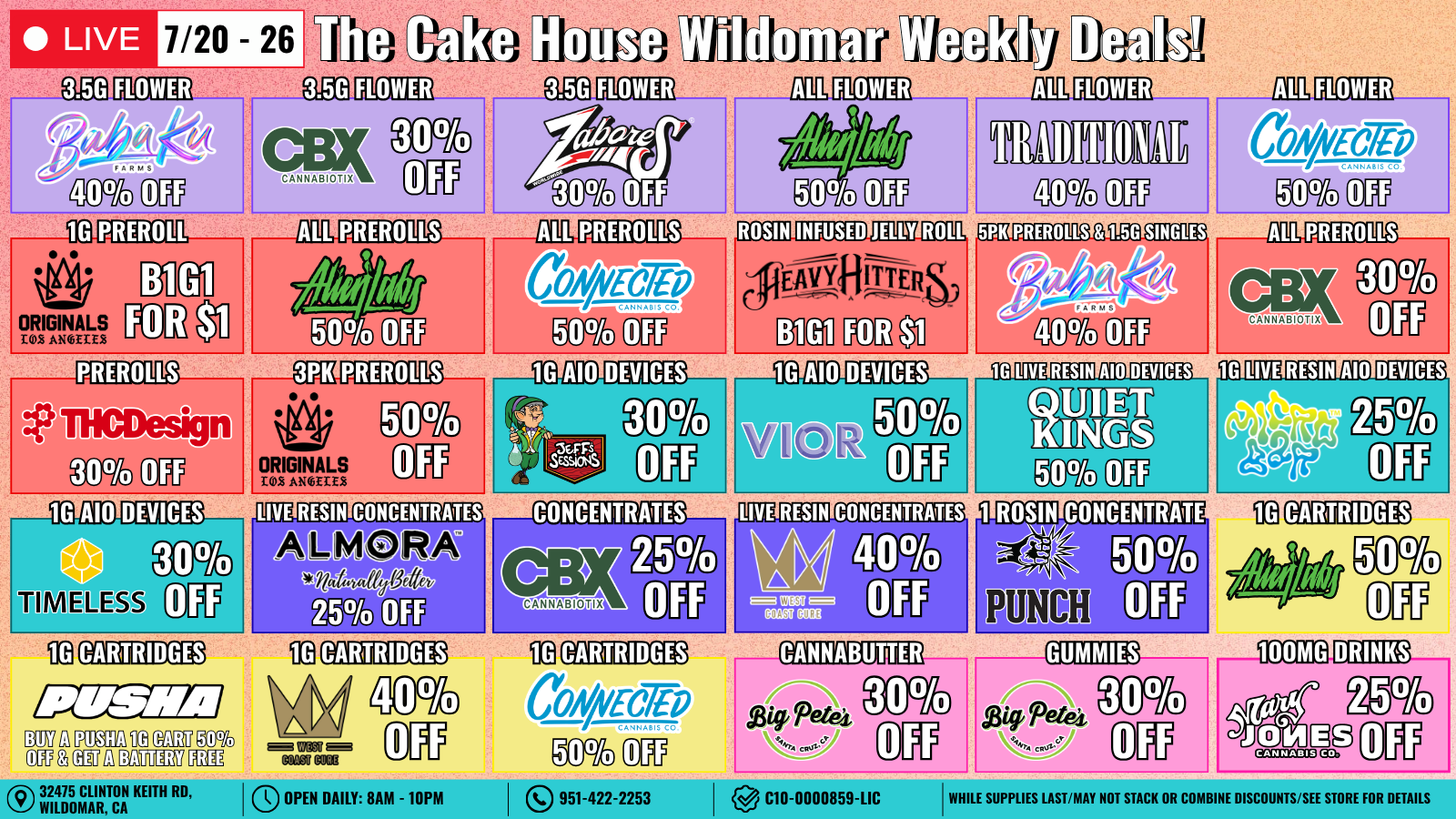 The Cake House Wildomar, CA deal 1