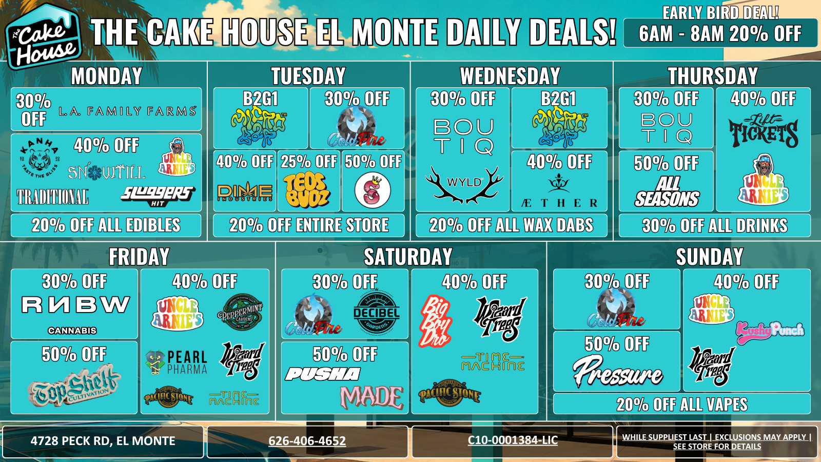 The Cake House El Monte, CA deal 1