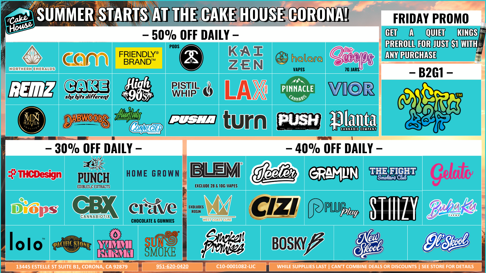 The Cake House Corona, CA deal 1