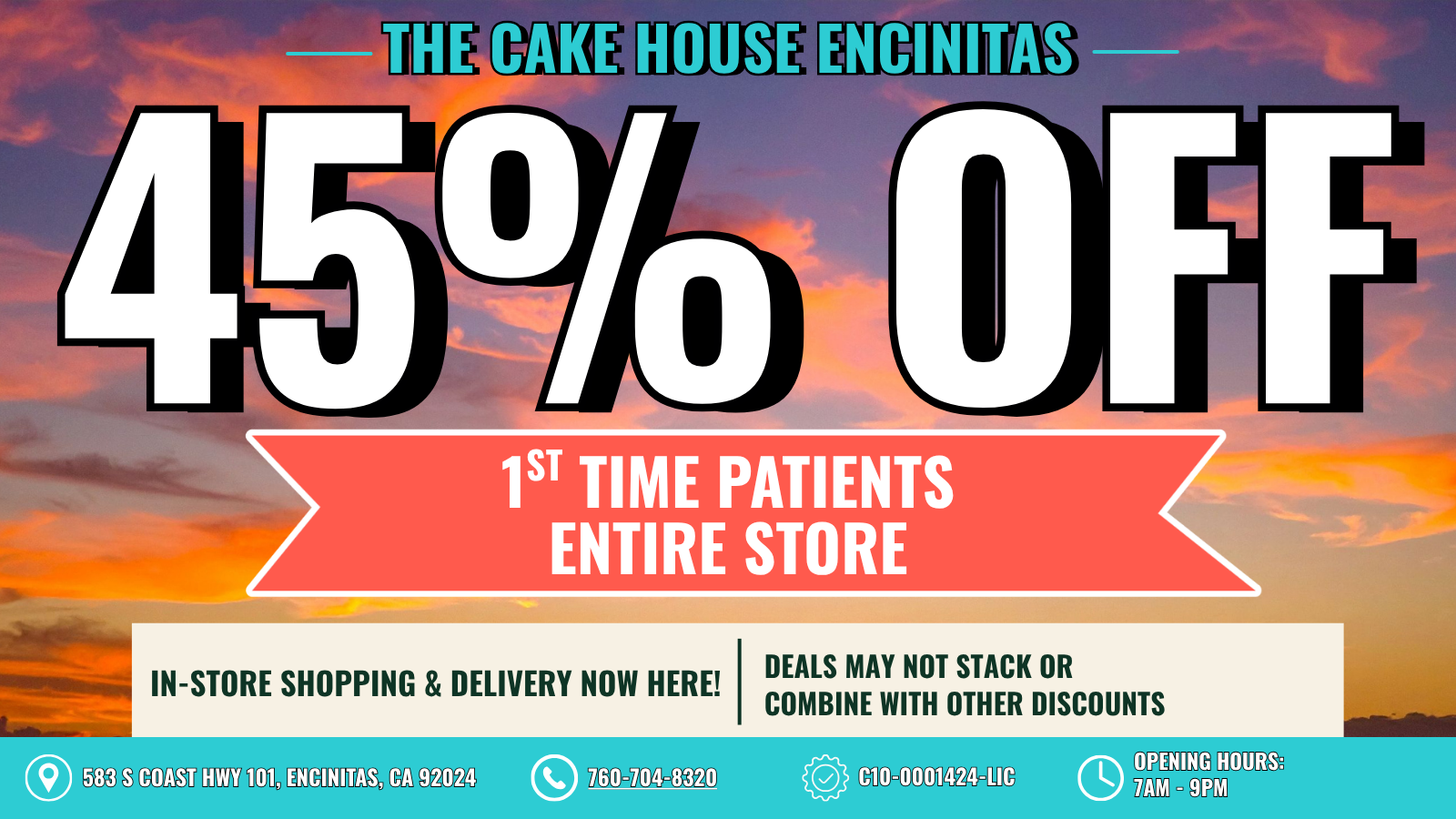 The Cake House Encinitas, CA deal 1