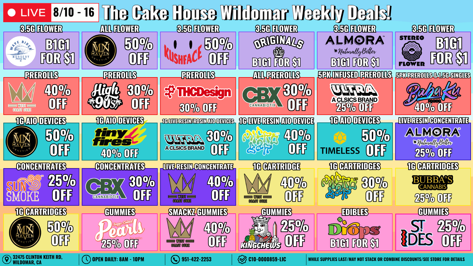 The Cake House Wildomar, CA deal 1