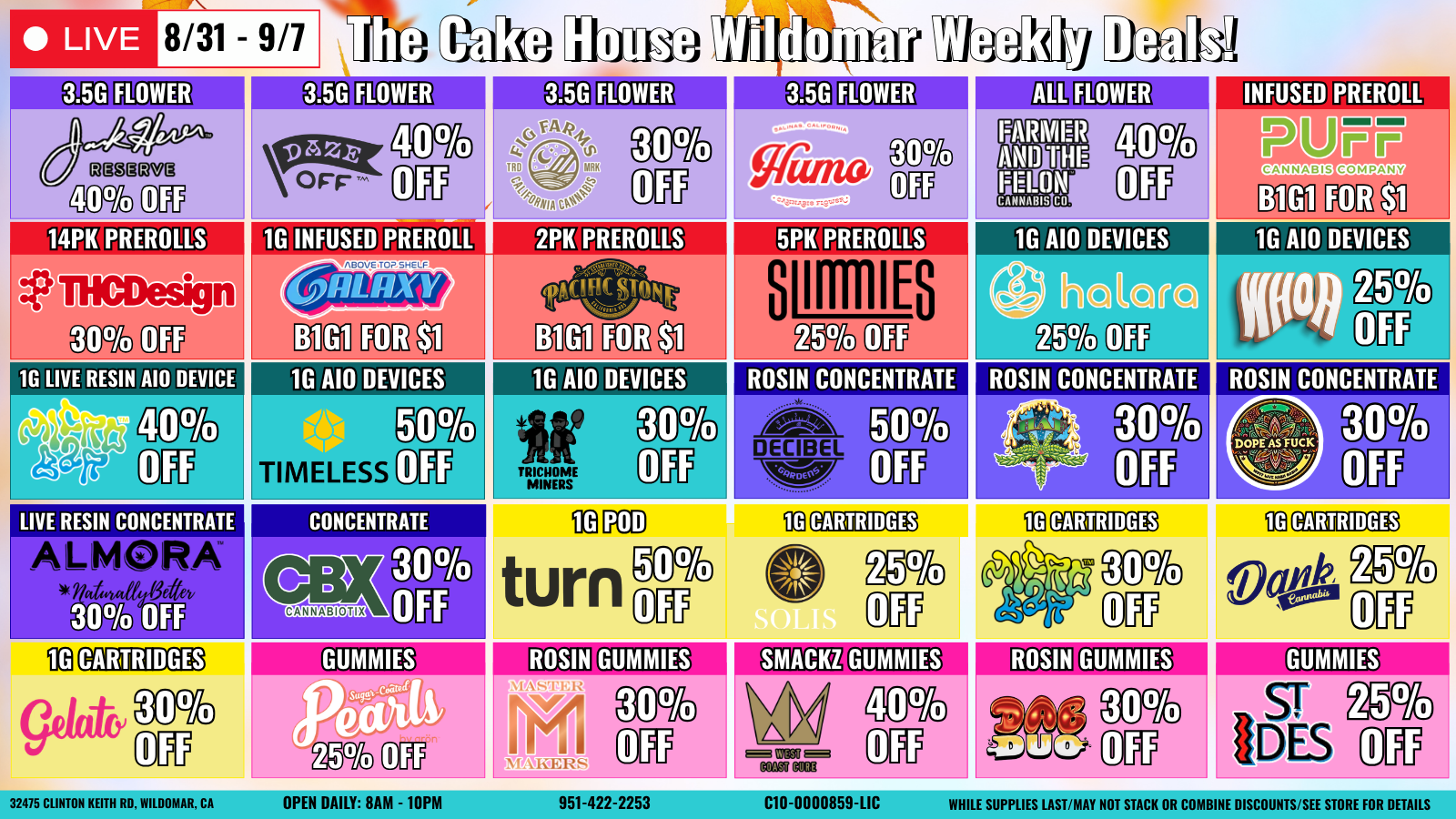 The Cake House Wildomar, CA deal 1