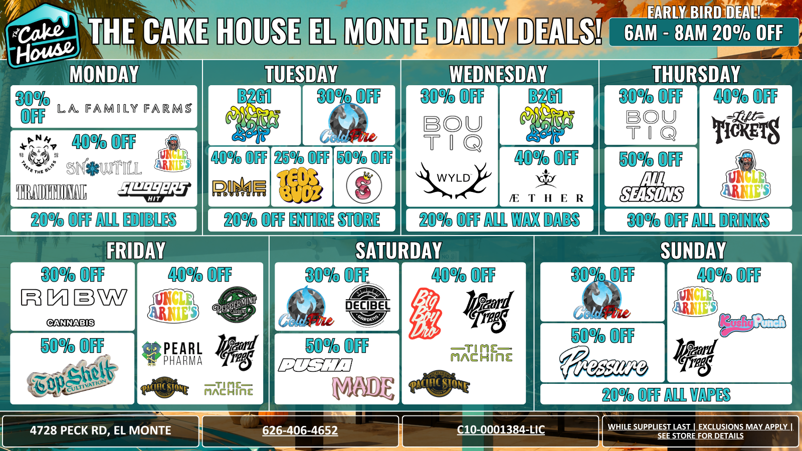 The Cake House El Monte, CA deal 1